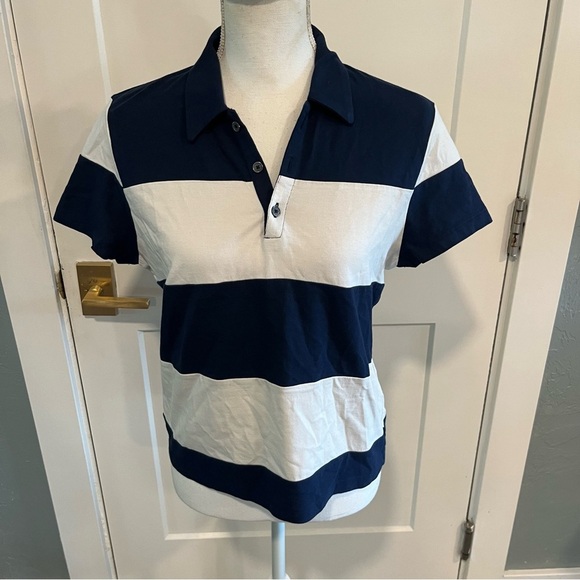 Madewell Pieced Squid Color Block Striped Knit Top medium - Picture 4 of 11